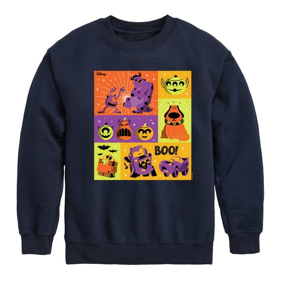 Disney Pixar - Halloween Movie Grid - Toddler & Youth Crewneck Fleece Sweatshirt