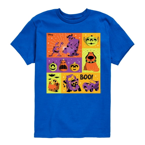 Disney Pixar - Halloween Movie Grid - Toddler & Youth Short Sleeve Graphic T-Shirt