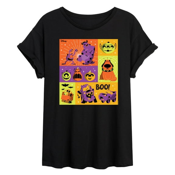 Disney Pixar - Halloween Movies Grid - Juniors Ideal Flowy Muscle T-Shirt
