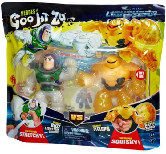 スポーツトイ・アクショントイ Ziz - Turning Point New Brand Heroes of Goo Jit Zu Toys for Kids: Buzz Lightyear Vs