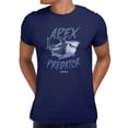 thumbnail image 1 of Disney Pixar Hoppers Apex Predator Diane Shark Men's T-Shirt (Navy, S-3XL), 1 of 4