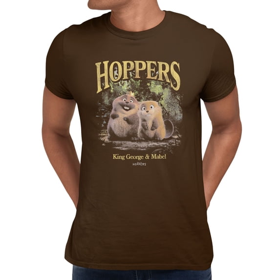 Disney Pixar Hoppers Forest Photo Men's T Shirt (Dark Chocolate, S-3XL)