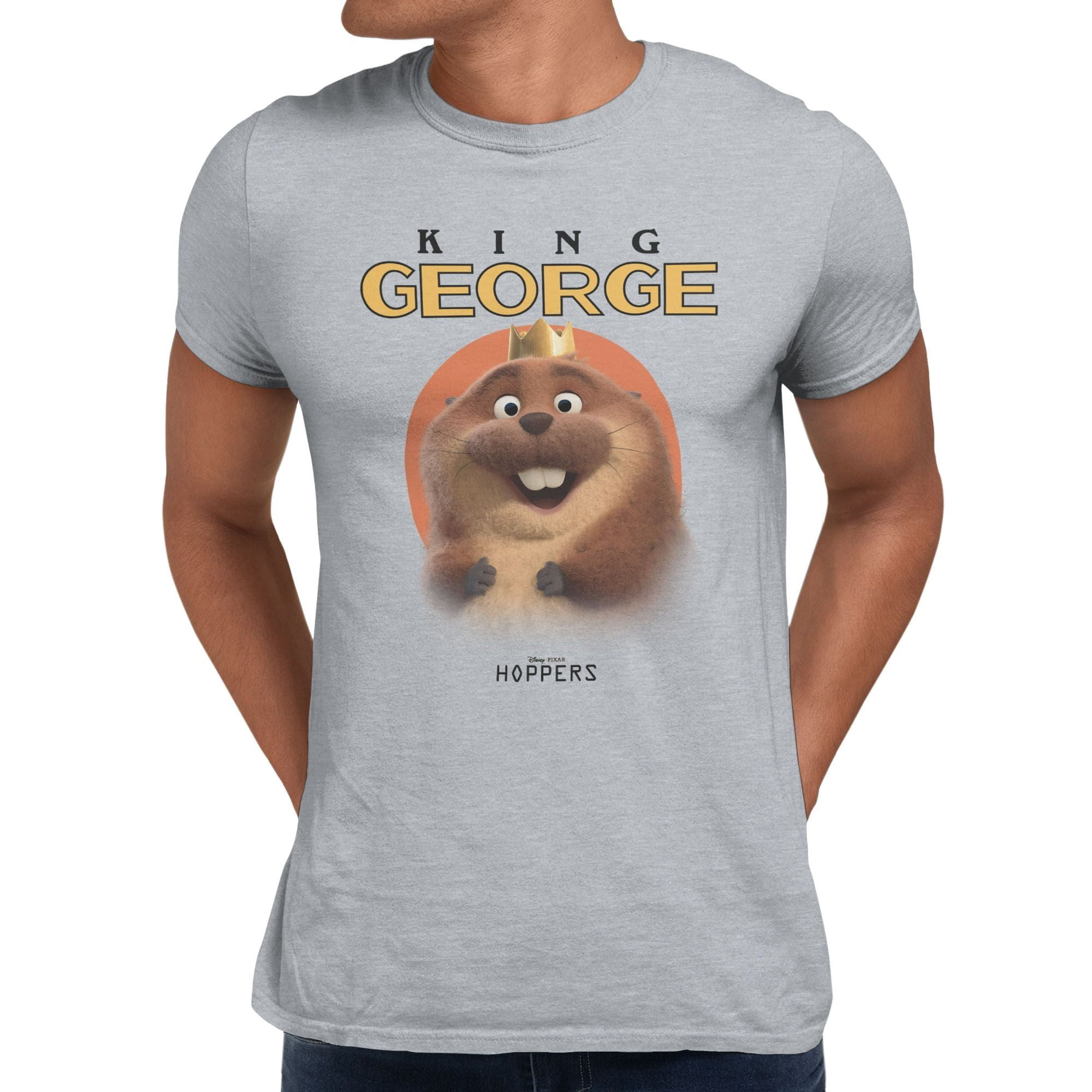 Disney Pixar Hoppers King George Sun Men's T Shirt (Sport Grey, S-3XL ...