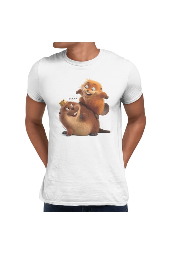 Pixar Hoppers Main Duo Men's T Shirt (White, S-3XL)