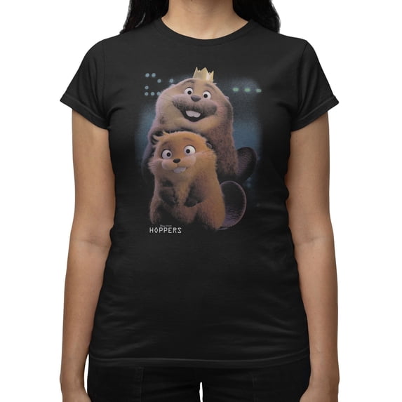 Disney Pixar Hoppers Playful Friends Women's T Shirt (Black, S-2XL)