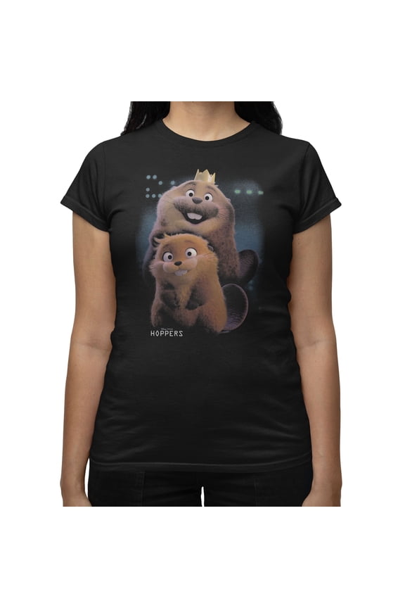 Pixar Hoppers Playful Friends Women's T Shirt (Black, S-2XL)