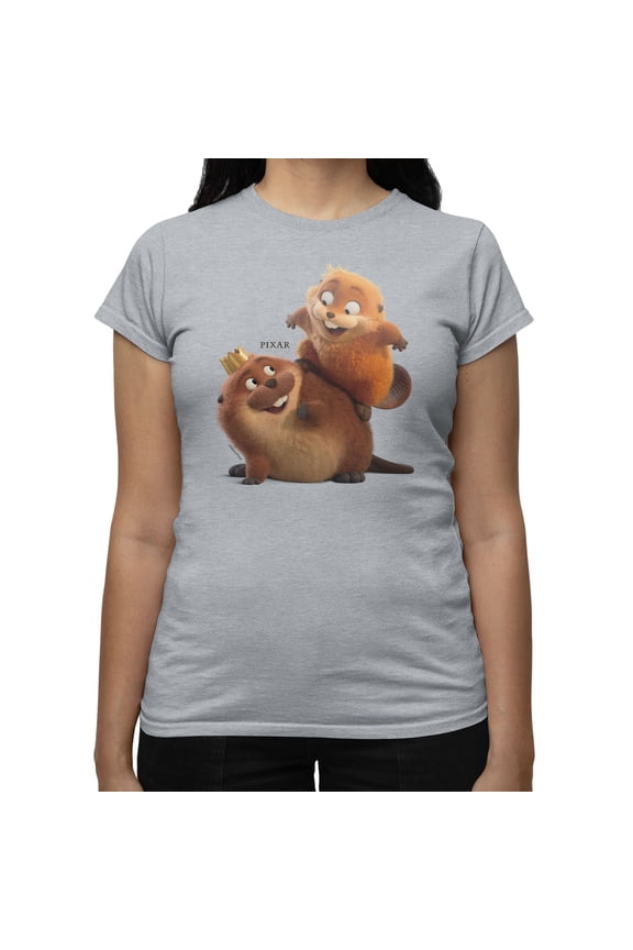 Pixar Hoppers Main Duo Women's T Shirt (Sport Grey, S-2XL)