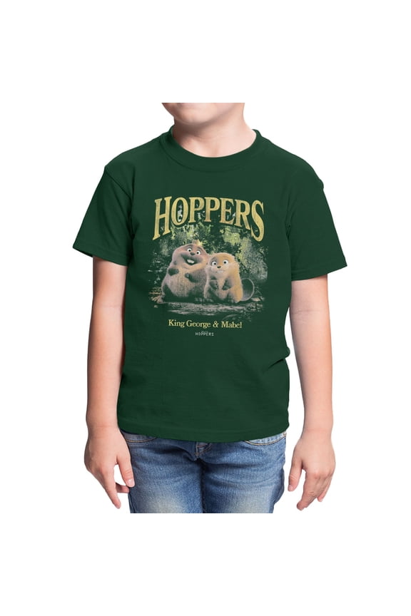 Pixar Hoppers Forest Photo Youth T Shirt (Forest Green, XS-XL)