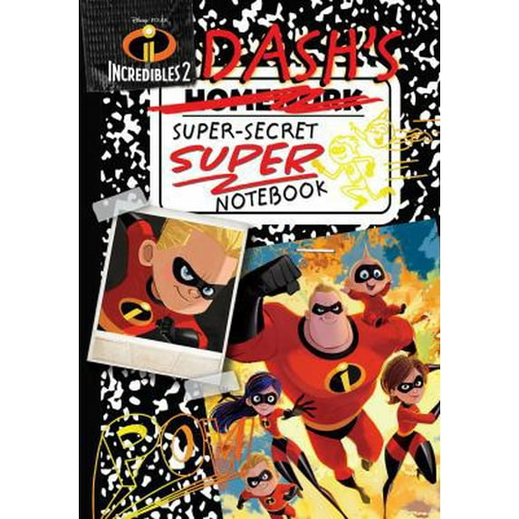 Pre-Owned Disney Pixar Incredibles 2: Dash's Super-Secret Super Notebook (Hardcover) 1684122457 9781684122455