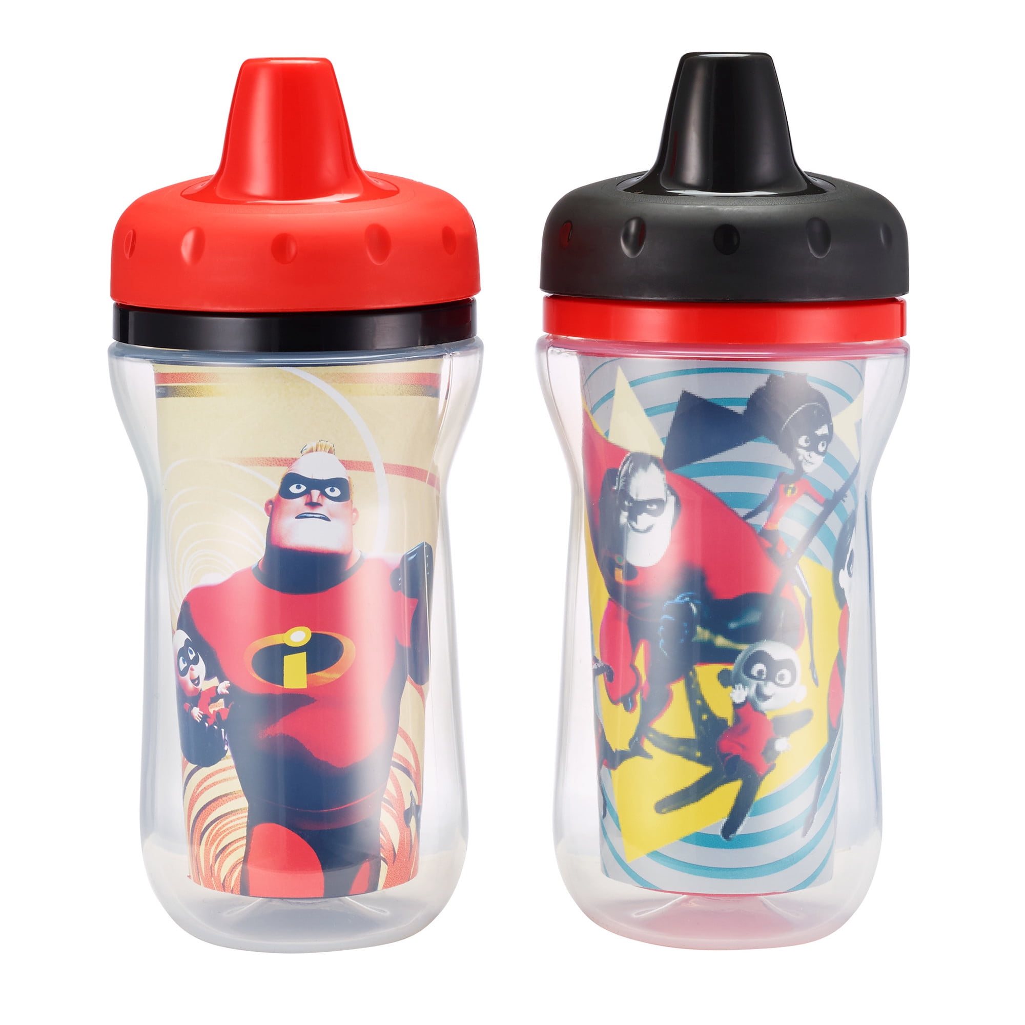  The First Years Disney/Pixar Cars Insulated Hard Spout Pack of Sippy  Cups for Toddlers, 9 Ounce (Pack of 2) : Baby