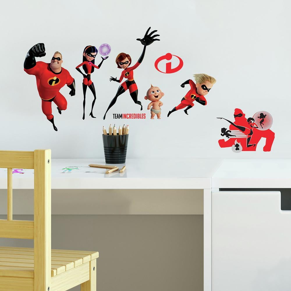 Disney Pixar Incredibles 2 Peel and Stick Wall Decals