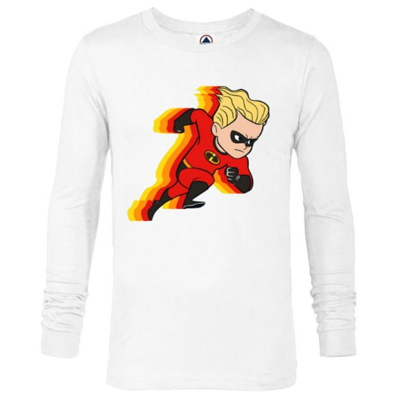 Disney Pixar Incredibles Dash Parr Running T-Shirt - Long Sleeve T-Shirt for Men - Customized-White