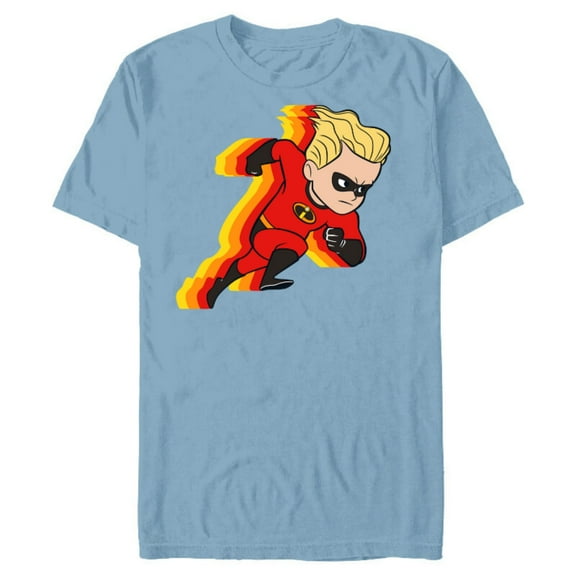 Disney Pixar Incredibles Dash Parr Running T-Shirt- Short Sleeve Blended T-Shirt for Adults - Customized-Ocean Blue