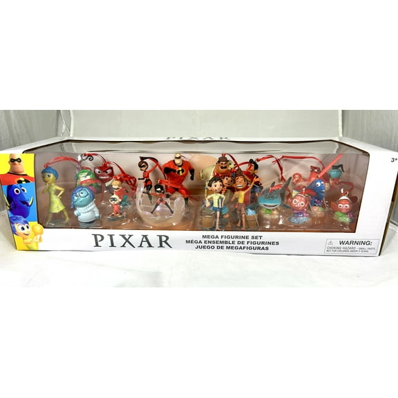 Disney Pixar Incredibles Finding Nemo Dory Inside Out 20pc Mega Custom Christmas Ornaments