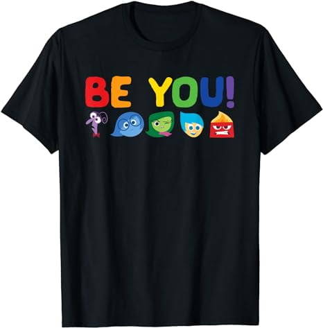 Disney Pixar Inside Out Be You Rainbow T-Shirt - Walmart.com