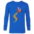thumbnail image 1 of Disney Pixar Inside Out Bing Bong and Joy Rainbow T-Shirt - Long Sleeve T-Shirt for Men - Customized-Royal, 1 of 5