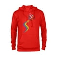 thumbnail image 1 of Disney Pixar Inside Out Bing Bong and Joy Rainbow T-Shirt - Pullover Hoodie for Adults - Customized-Red Heather, 1 of 5