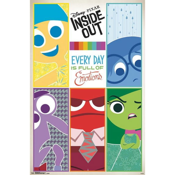 Disney Pixar Inside Out - Grid Wall Poster, 22.375" x 34"