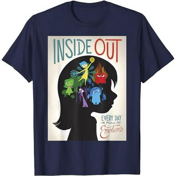 Disney Pixar Inside Out Silhouette Movie Poster T-Shirt