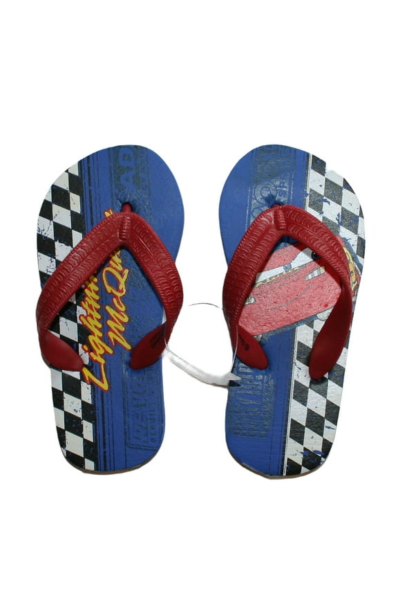 Disney/Pixar Lightning McQueen Boys' Flip Flops US Shoe Size 7/8