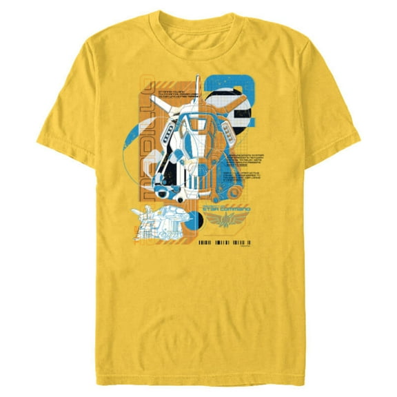 Disney Pixar Lightyear Armadillo Property of Star Command - Short Sleeve Blended T-Shirt for Adults - Customized-Yellow