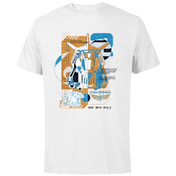 Disney Pixar Lightyear Armadillo Property of Star Command - Short Sleeve Cotton T-Shirt for Adults - Customized-White