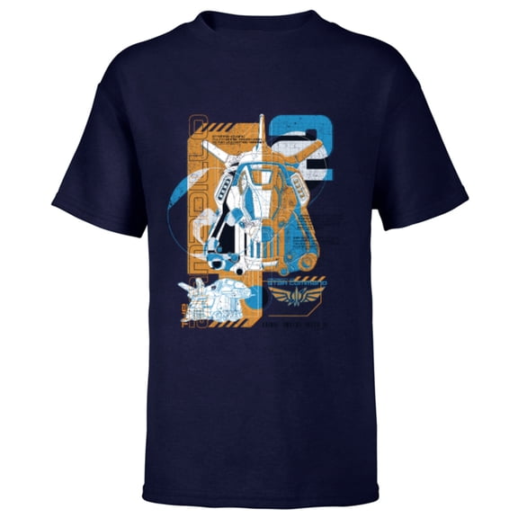 Disney Pixar Lightyear Armadillo Property of Star Command - Short Sleeve T-Shirt for Kids - Customized-Navy