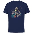thumbnail image 1 of Disney Pixar Lightyear Characters - Short Sleeve Cotton T-Shirt for Adults - Customized-Navy, 1 of 5