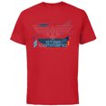thumbnail image 1 of Disney Pixar Lightyear Star Command Logo - Short Sleeve Cotton T-Shirt for Adults - Customized-Red, 1 of 5