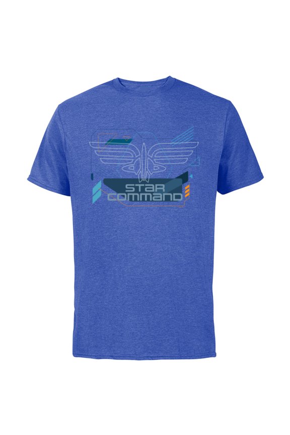 Disney Pixar Lightyear Star Command Logo - Short Sleeve Cotton T-Shirt for Adults - Customized-Royal Heather