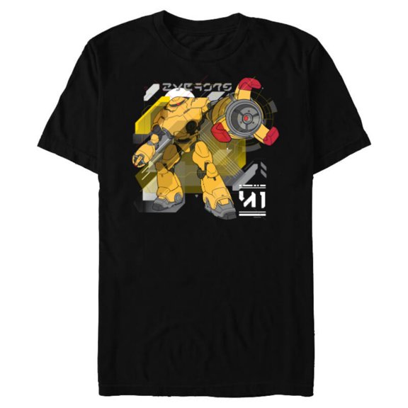 Disney Pixar Lightyear Zurgbot - Short Sleeve Blended T-Shirt for Adults - Customized-Black