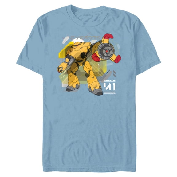 Disney Pixar Lightyear Zurgbot - Short Sleeve Blended T-Shirt for Adults - Customized-Ocean Blue