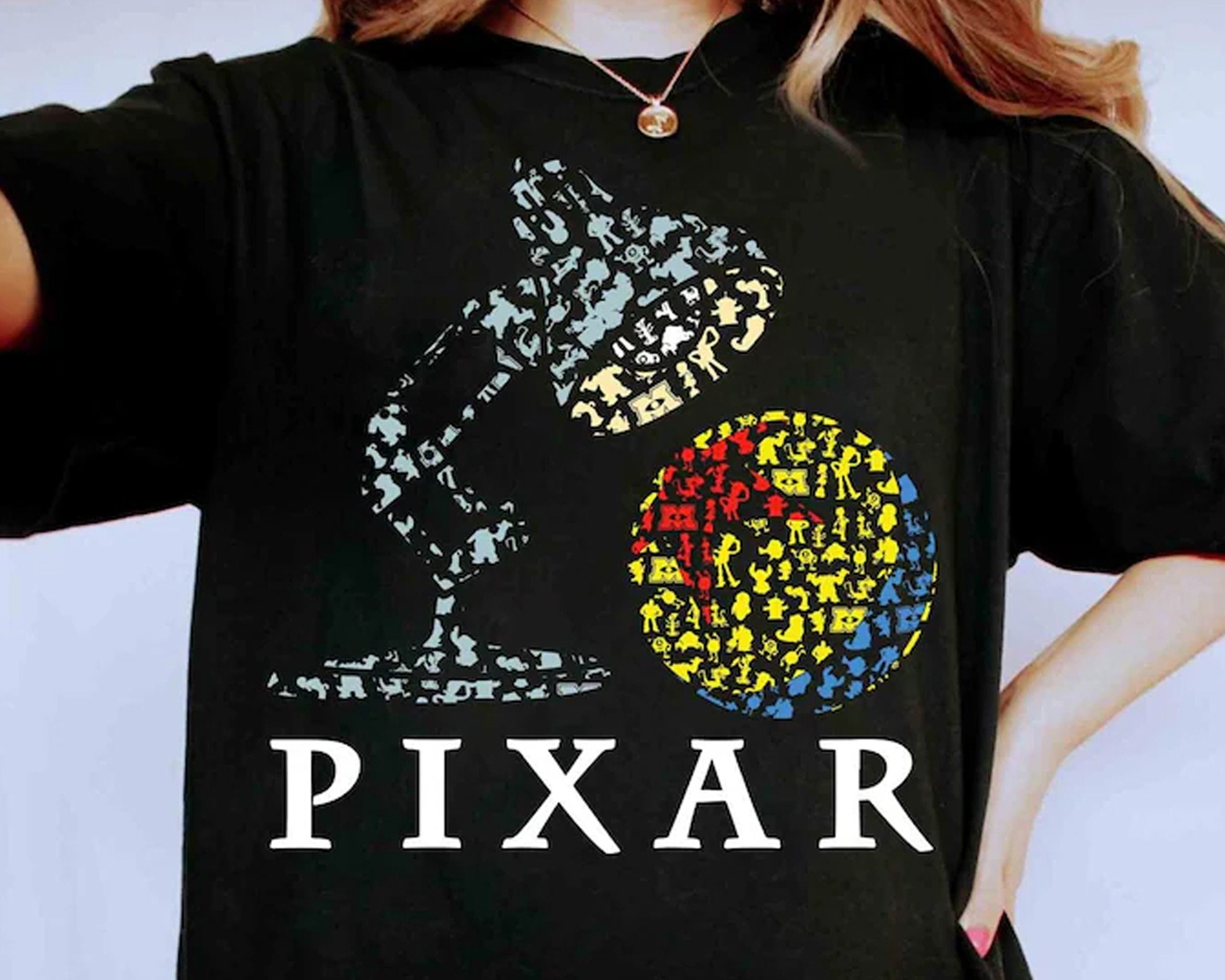 Disney Pixar Logo Shirts Inside Out, Monster Inc, Toy Story Land Tee