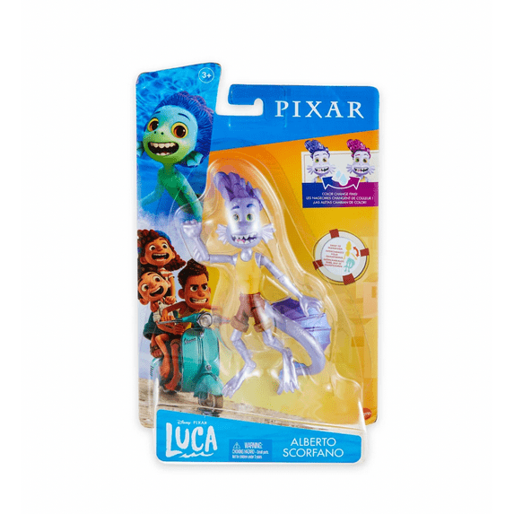 Disney Pixar Luca Alberto Scorfano Color Changing Fins Figurine Toy New with Box