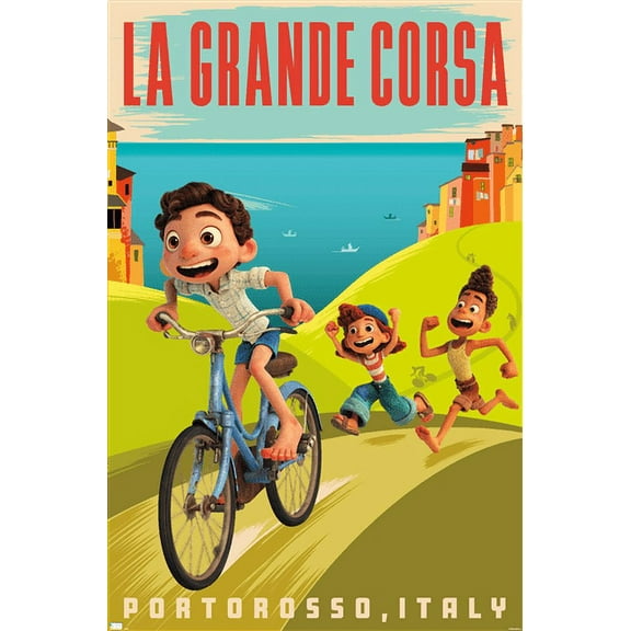 Disney Pixar Luca - La Grande Corsa Wall Poster, 22.375" x 34"