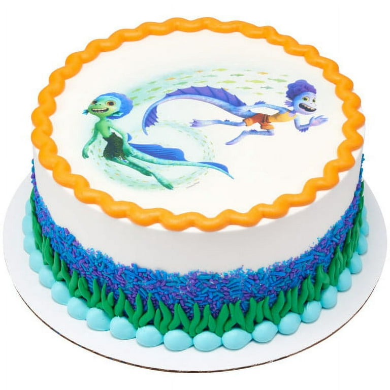 Disney/Pixar Luca Sea Monsters Edible Image Cake Topper (8 Round)