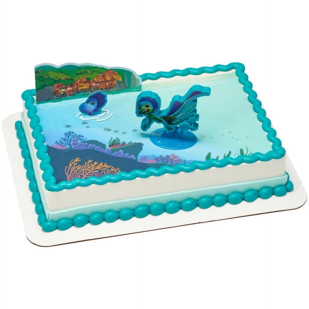 Disney/Pixar Luca the World Is Yours DecoSet and Edible Image Cake Topper  Background (1/4 Sheet)