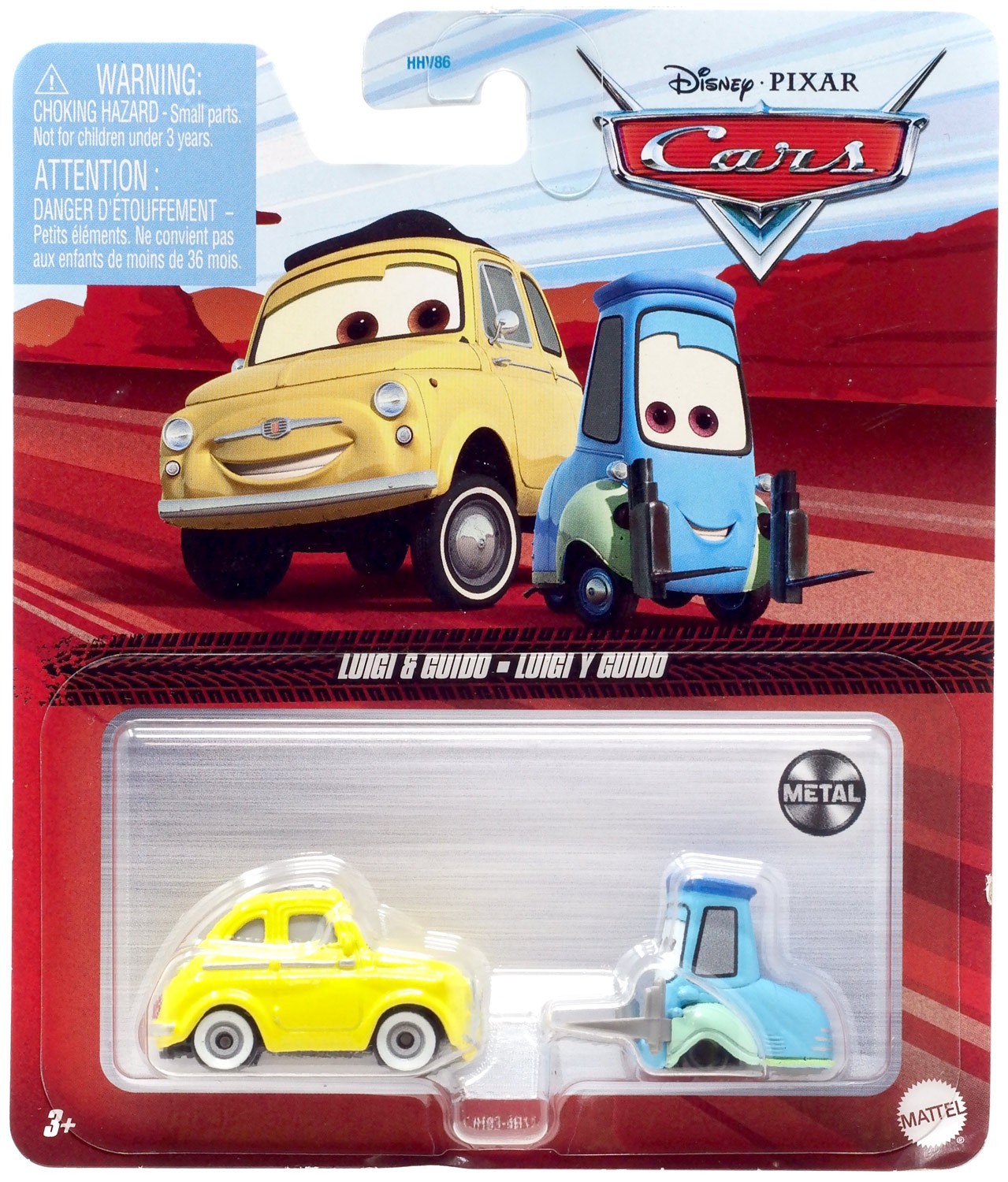 Disney Pixar Metal Luigi Guido Diecast Car Walmart
