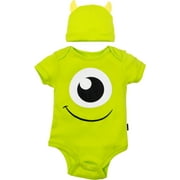 Disney Pixar Toy Story Buzz Lightyear Newborn Baby Boys Cosplay Bodysuit and Hat Set Newborn to Infant