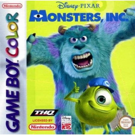 Restored Disney Pixar Monsters, Inc. - Nintendo Gameboy Color GBC (Refurbished)
