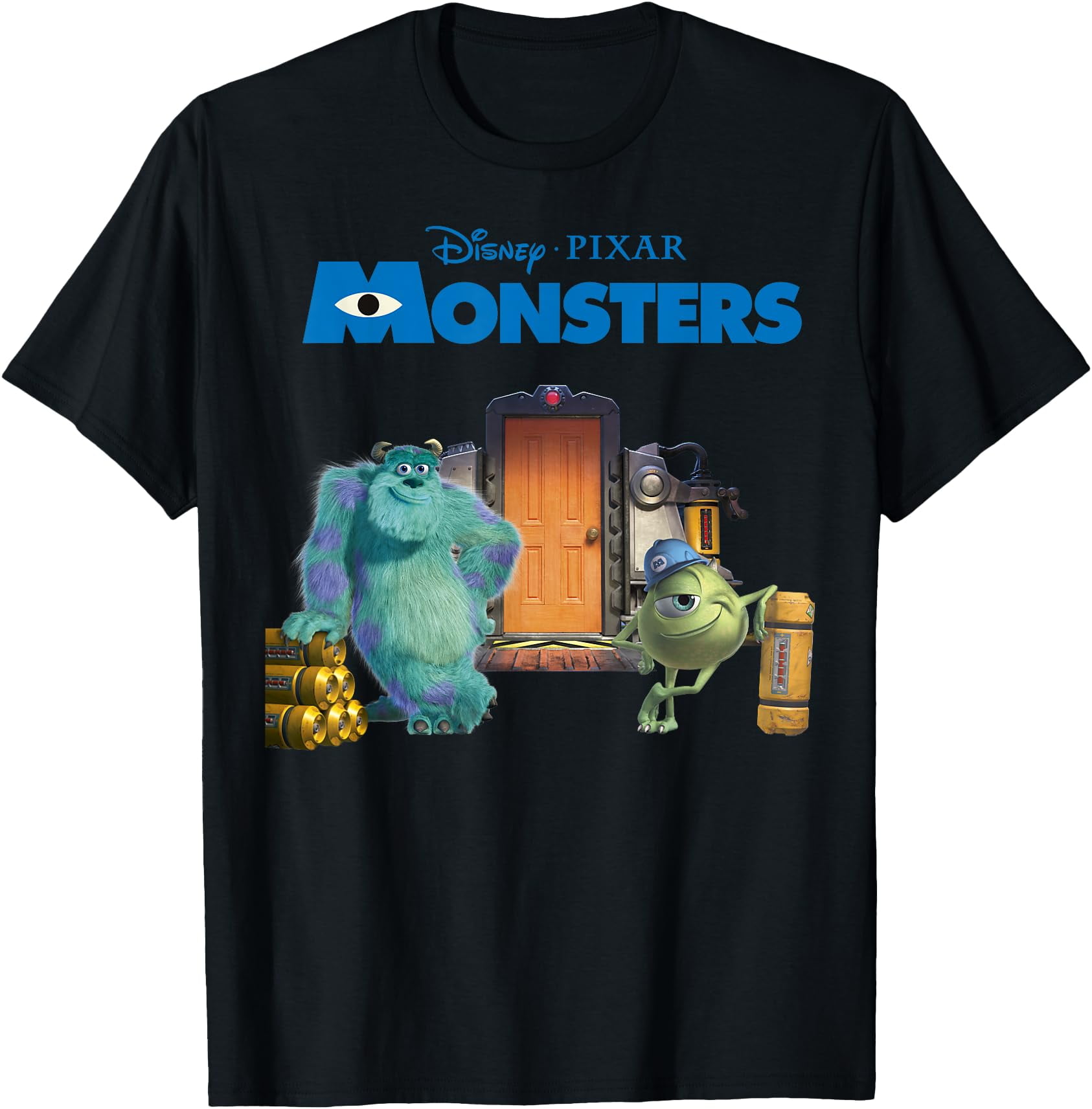 Disney Pixar Monsters, Inc Scream Factory Movie Poster T-Shirt ...