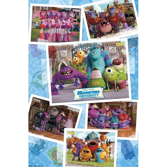 Disney Pixar Monsters University - Grid Wall Poster, 14.725" x 22.375"