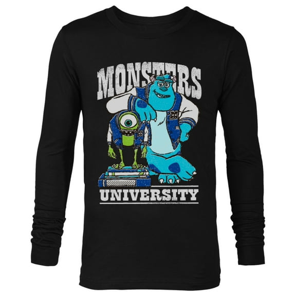 Disney Pixar Monsters University Mike and Sulley T-Shirt - Long Sleeve T-Shirt for Men - Customized-Black