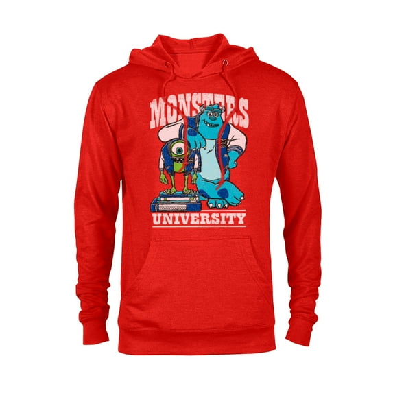 Disney Pixar Monsters University Mike and Sulley T-Shirt - Pullover Hoodie for Adults - Customized-Red Heather