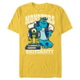 thumbnail image 1 of Disney Pixar Monsters University Mike and Sulley T-Shirt- Short Sleeve Blended T-Shirt for Adults - Customized-Yellow, 1 of 5