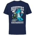 thumbnail image 1 of Disney Pixar Monsters University Mike and Sulley T-Shirt - Short Sleeve Cotton T-Shirt for Adults - Customized-Navy, 1 of 5