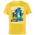 thumbnail image 1 of Disney Pixar Monsters University Mike and Sulley T-Shirt - Short Sleeve Cotton T-Shirt for Adults - Customized-Yellow, 1 of 5