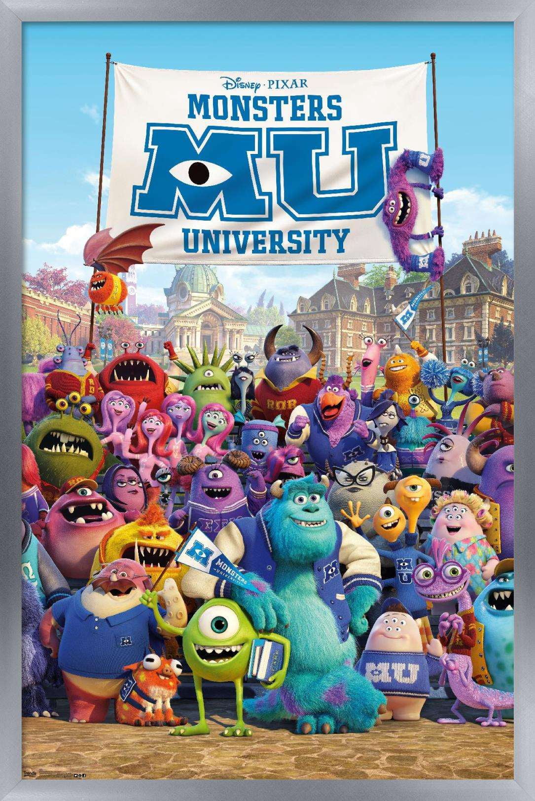 Disney Pixar Monsters University - One Sheet Wall Poster, 14.725" x 22.375", Framed