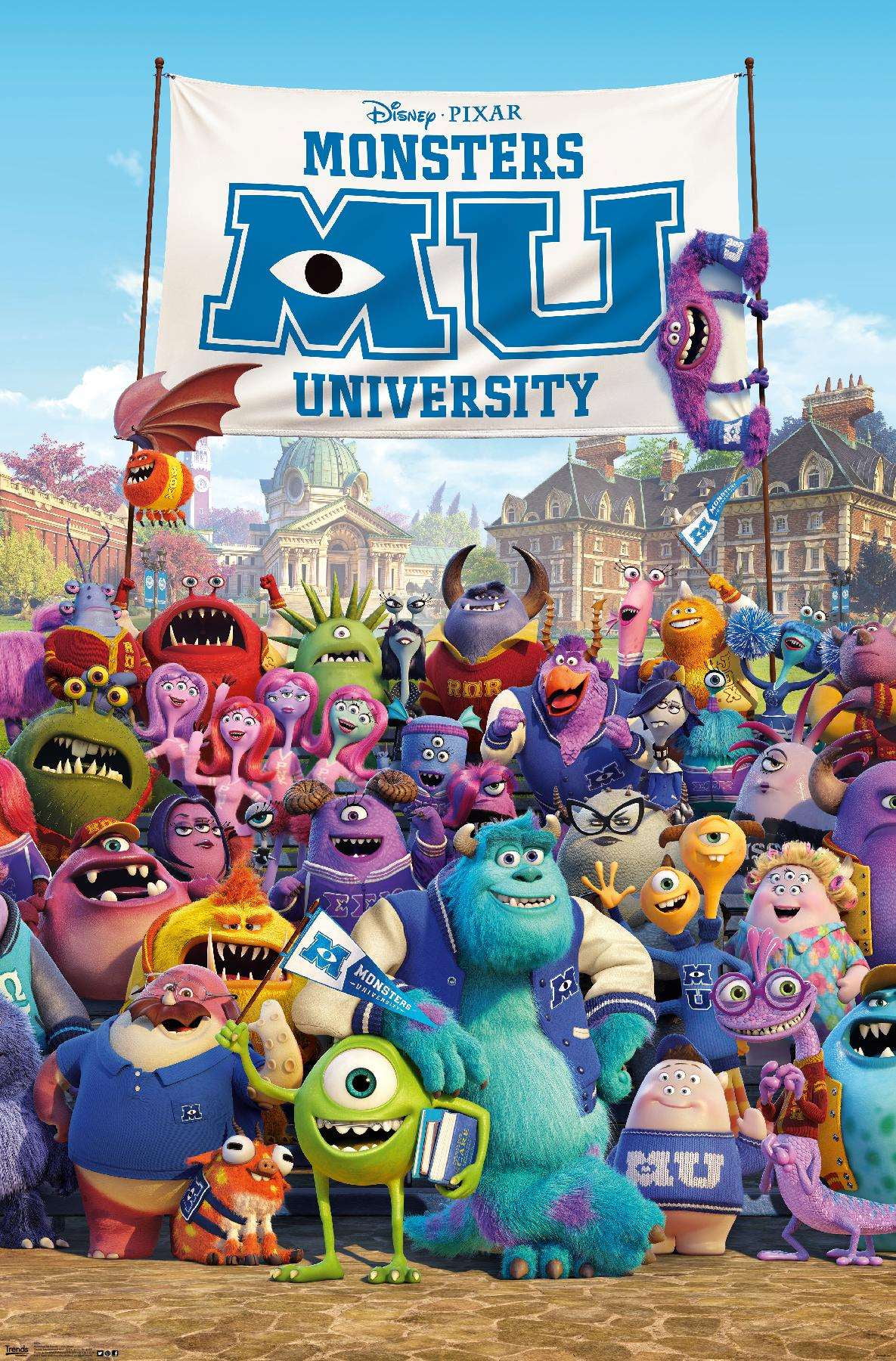 Disney Pixar Monsters University - One Sheet Wall Poster, 22.375 Disney Pixar Monsters University - One Sheet Wall Poster, 22.375