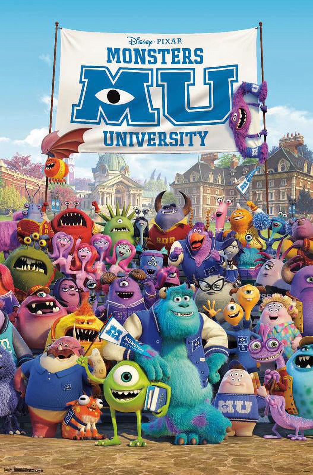 Disney Pixar Monsters University - One Sheet Wall Poster, 14.725